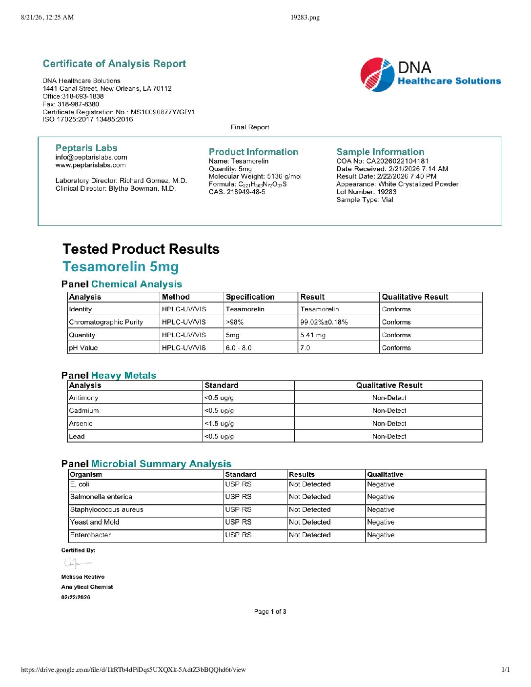 Tesamorelin - Image 4